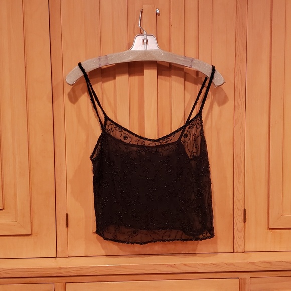 Gorgeous sheer silk beeded camisole - Picture 4 of 5